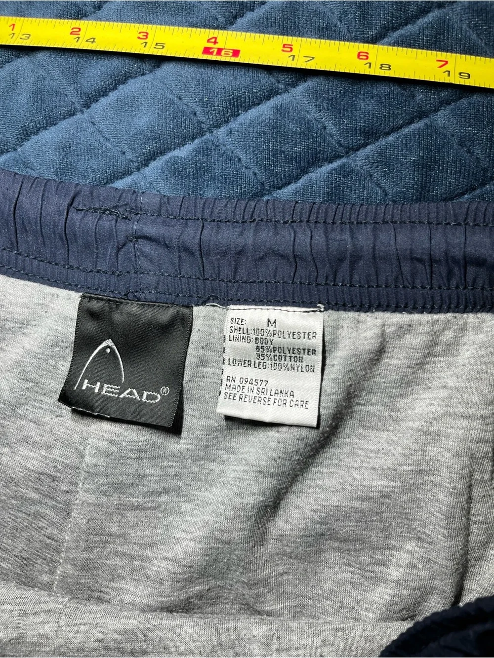 Streetwear Head Navy and White Men's Loose Fitted Joggers